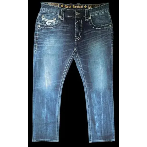 Men's Straight Rock Revival Jeans 